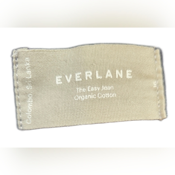 EVERLANE Organic Cotton Easy Jeans Size 16. Black In Good Condition - Picture 5 of 10